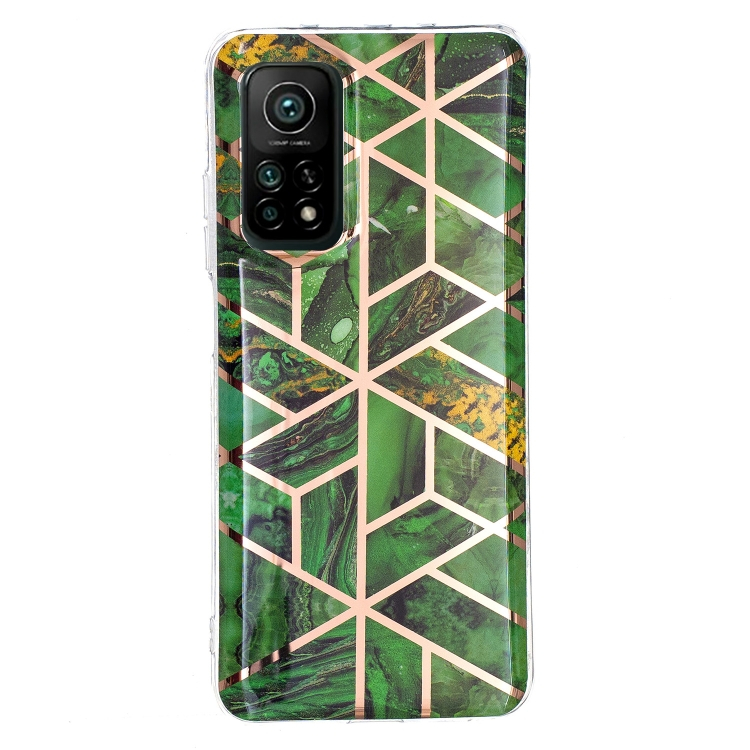 GEOMETRIC ART Kryt Xiaomi Mi 10T / Mi 10T Pro SÖTÉTZÖLD akciós termékkép 1