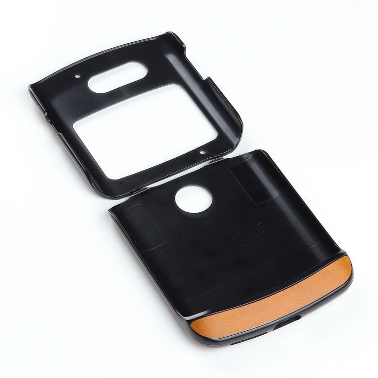 LEATHER TPU Védőburkolat Motorola Razr 5G barna termék 2. képe