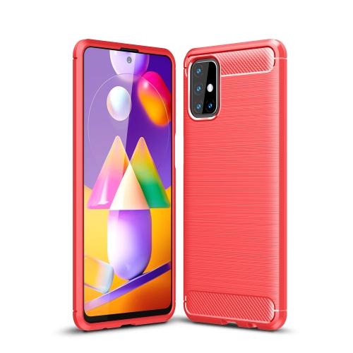 FLEXI TPU burkolat Samsung Galaxy M31s piros akciós termékkép 1