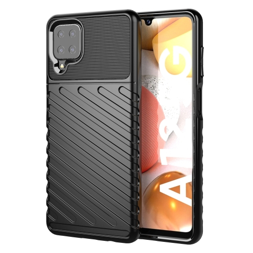 THUNDER Védőburkolat Samsung Galaxy A12 / M12 fekete akciós termékkép 1