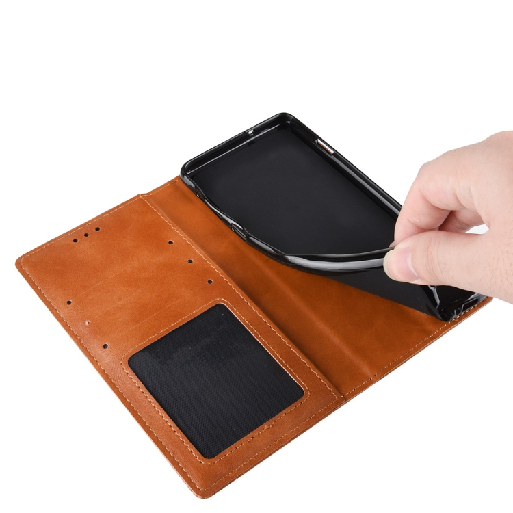 BUSINESS pénztárca huzat Xiaomi Redmi Note 9T barna termék 2. képe