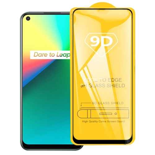 3D Edzett üveg Realme 7i fekete akciós termékkép 1