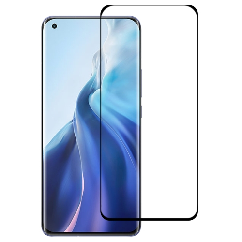 3D edzett üveg Xiaomi Mi 11 fekete akciós termékkép 1