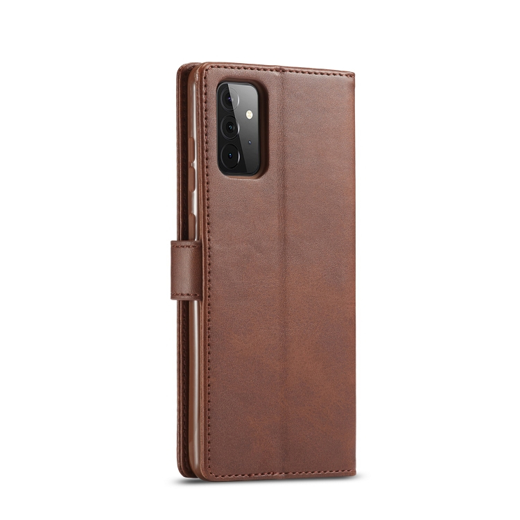 IMEEKE Wallet tok Samsung Galaxy A72 sötétbarna termék 2. képe