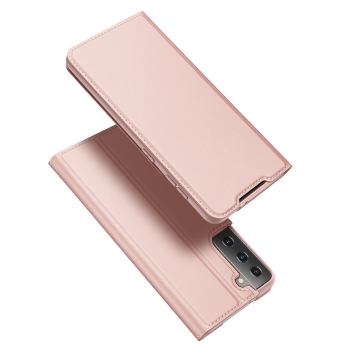 DUX Pénztárca borító Samsung Galaxy S21 Plus 5G rózsaszín akciós termékkép 1
