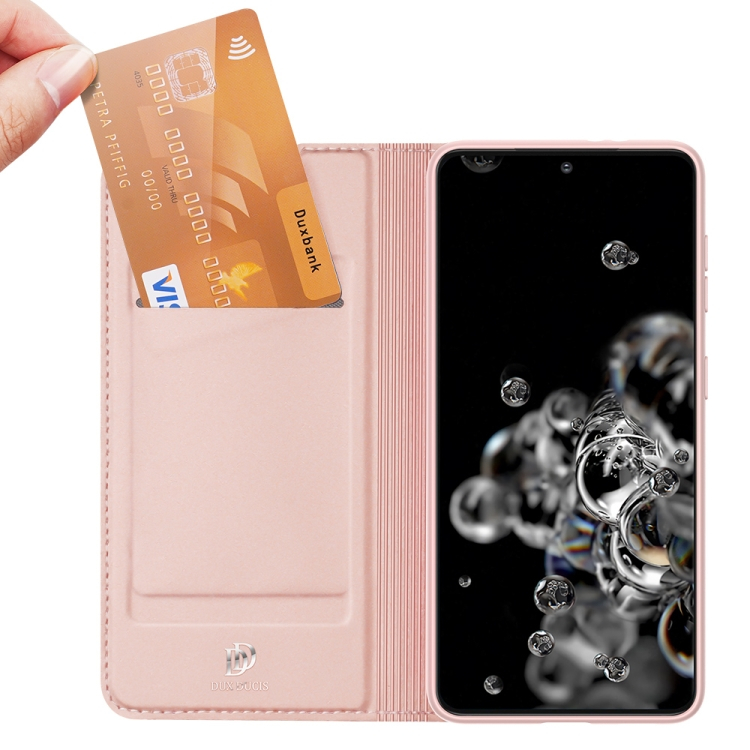 DUX Pénztárca borító Samsung Galaxy S21 Plus 5G rózsaszín termék 2. képe