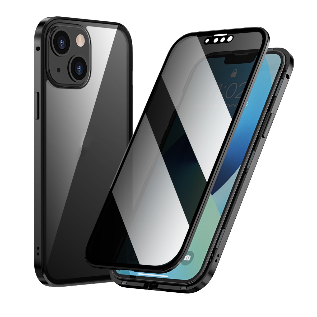 Mágneses tok 360 Apple iPhone 13 mini fekete akciós termékkép 1