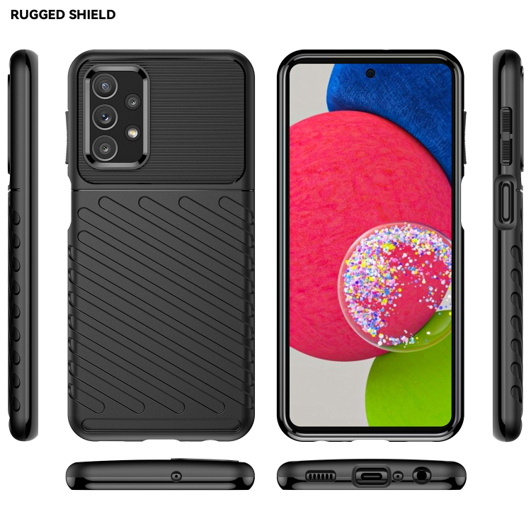 THUNDER Védőburkolat Samsung Galaxy A23 / A23 5G fekete termék 2. képe