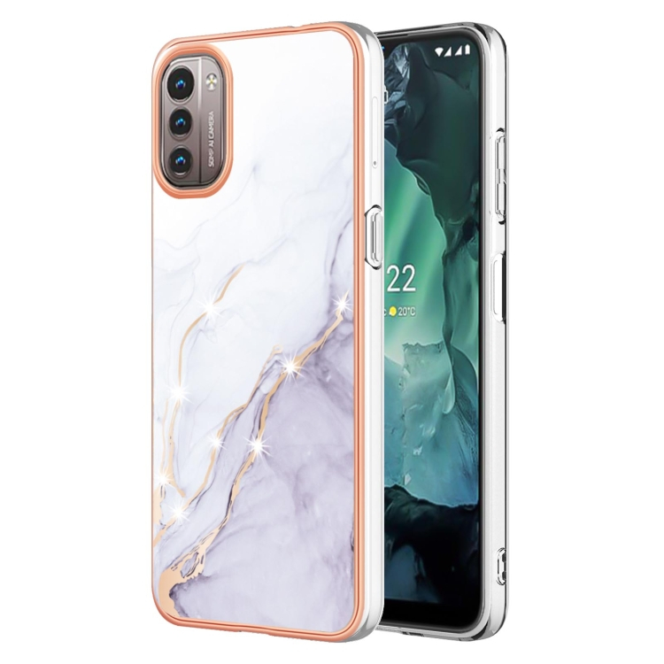 IMD MARBLE Védőburkolat Nokia G11 / G21 WHITE akciós termékkép 1