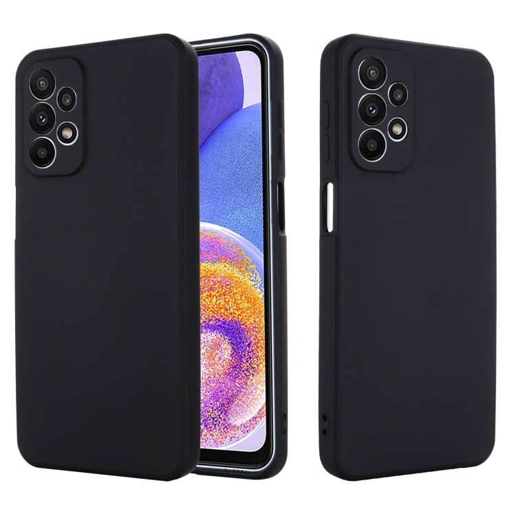 RUBBER Védőburkolat Samsung Galaxy A23 / A23 5G fekete akciós termékkép 1