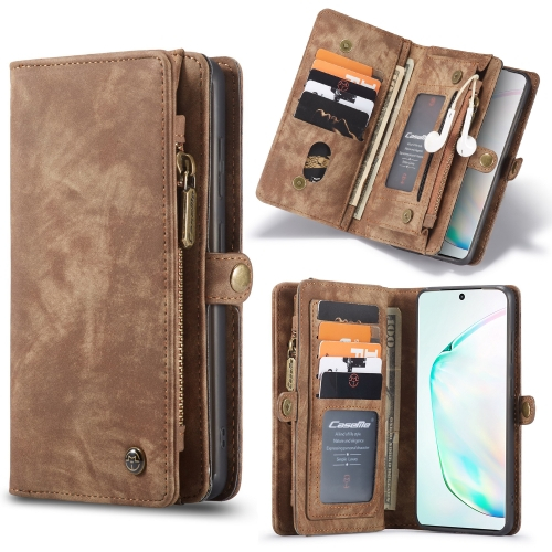 WALLET pénztárcával 2 az 1-ben Samsung Galaxy S20 Plus barna színben akciós termékkép 1