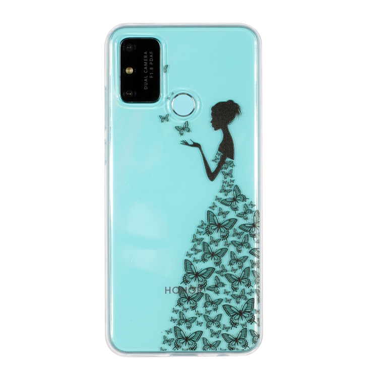 ART Szilikon huzat Honor 9A BUTTERFLIES ÉS GIRL akciós termékkép 1