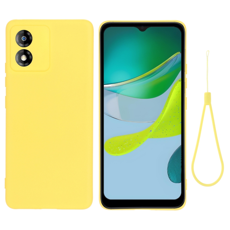 RUBBER Motorola Moto E13 védőburkolat sárga akciós termékkép 1