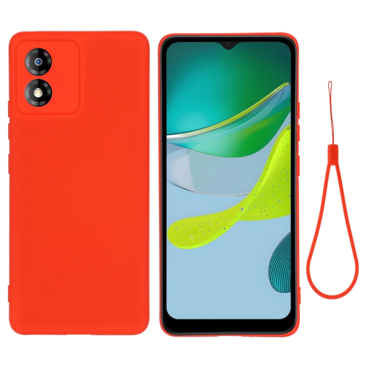 RUBBER Motorola Moto E13 védőburkolat piros akciós termékkép 1