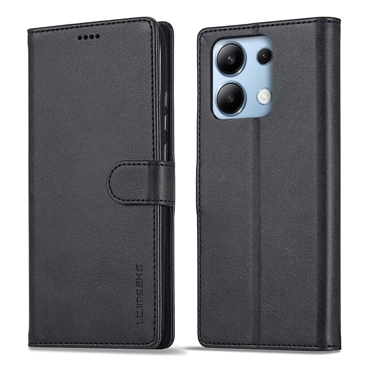 IMEEKE Wallet tok Xiaomi Redmi Note 13 Pro fekete akciós termékkép 1