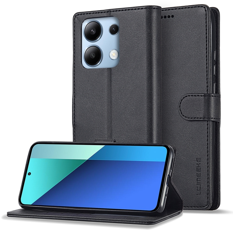 IMEEKE Wallet tok Xiaomi Redmi Note 13 Pro fekete termék 2. képe