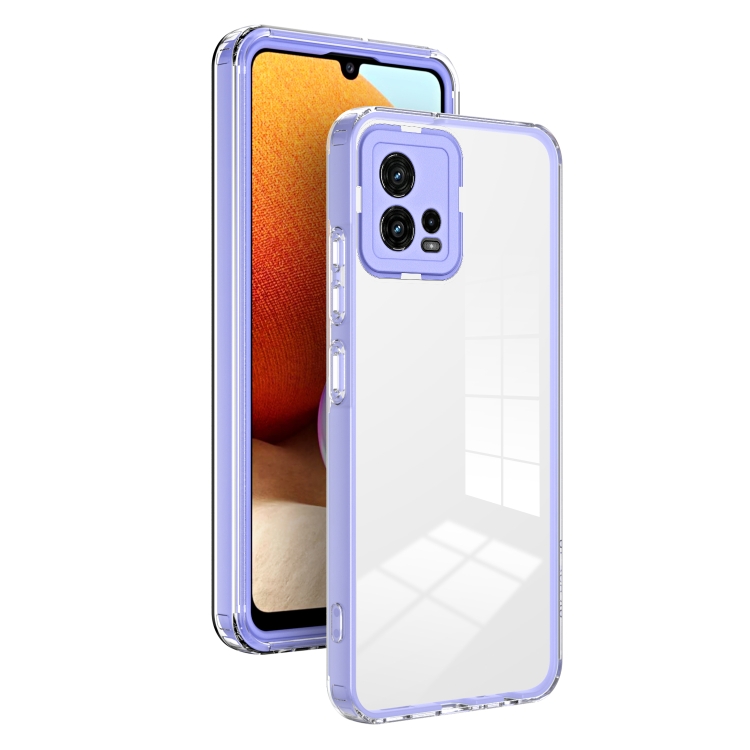CRYSTAL Védőburkolat Motorola Moto G72 lila akciós termékkép 1