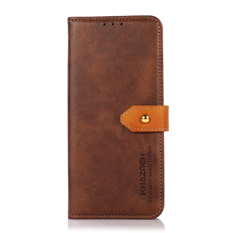 KHAZNEH DUAL-COLOR Tárcahuzat Xiaomi Poco F6-hoz Pro barna akciós termékkép 1
