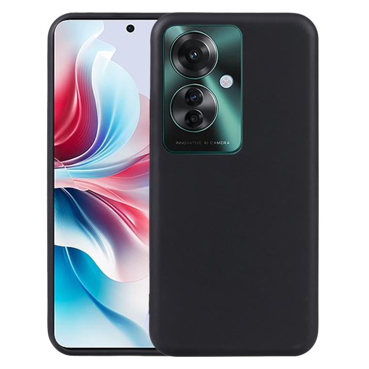TPU Szilikon burkolat Oppo Reno11 F-hez 5G fekete akciós termékkép 1