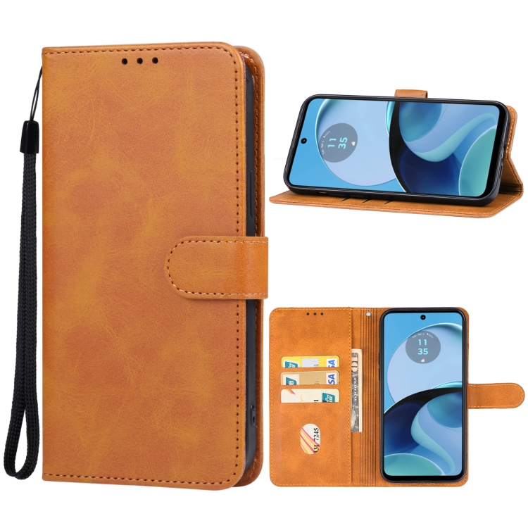 SMOOTH pénztárca tok Motorola Moto G14 barna termék 2. képe