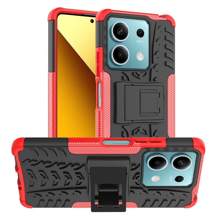 STAND Tartós védőburkolat a Xiaomi Redmi-hez Note 13 5G piros akciós termékkép 1