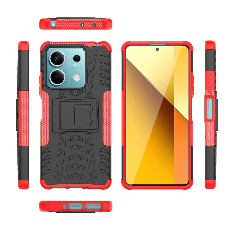STAND Tartós védőburkolat a Xiaomi Redmi-hez Note 13 5G piros termék 2. képe