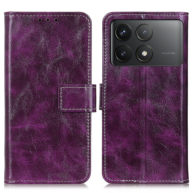RETRO Pénztárcahuzat Xiaomi Poco F6 Pro lila akciós termékkép 1