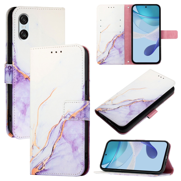 ART MARBLE Pénztárcahuzat Sony Xperia 10 VI készülékhez PURPLE termék 2. képe