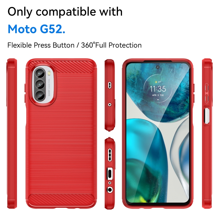 FLEXI TPU burkolat Motorola Moto G52 piros termék 2. képe