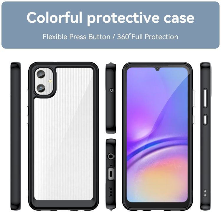 CRYSTAL Védőburkolat Samsung Galaxy A05 fekete termék 2. képe