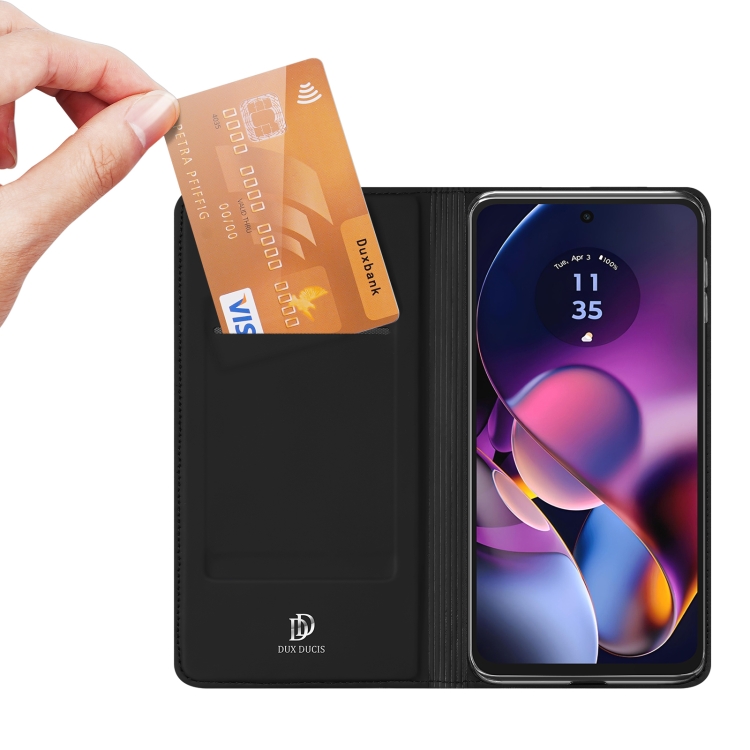 DUX Flip tok Motorola Moto G54 5G / G54 5G Power Edition fekete termék 2. képe