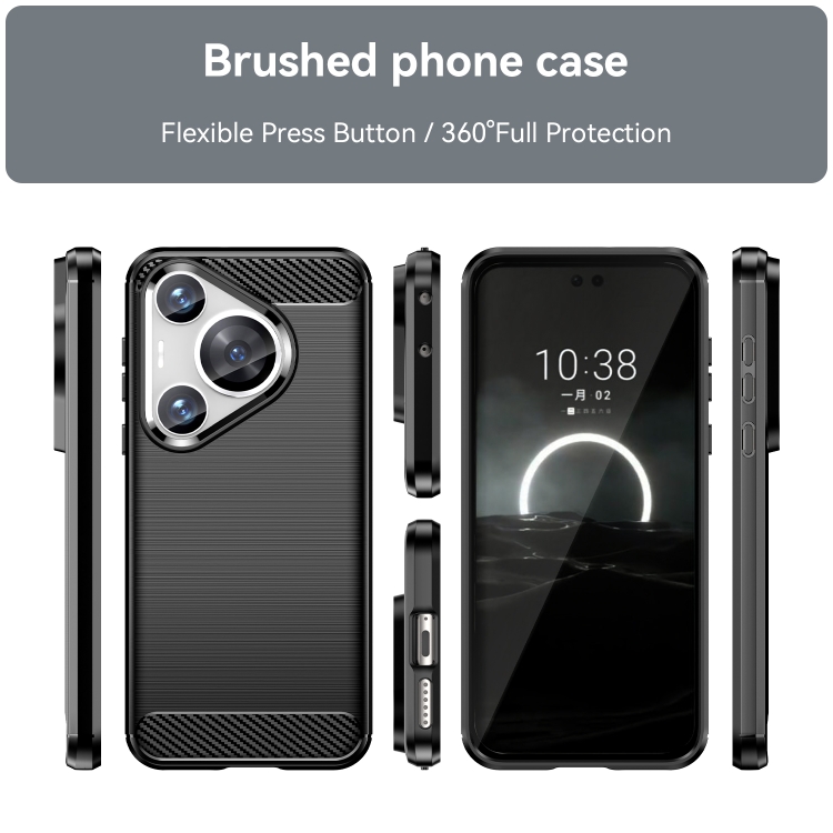 FLEXI TPU Védőburkolat Huawei Pura 70 Pro fekete termék 2. képe