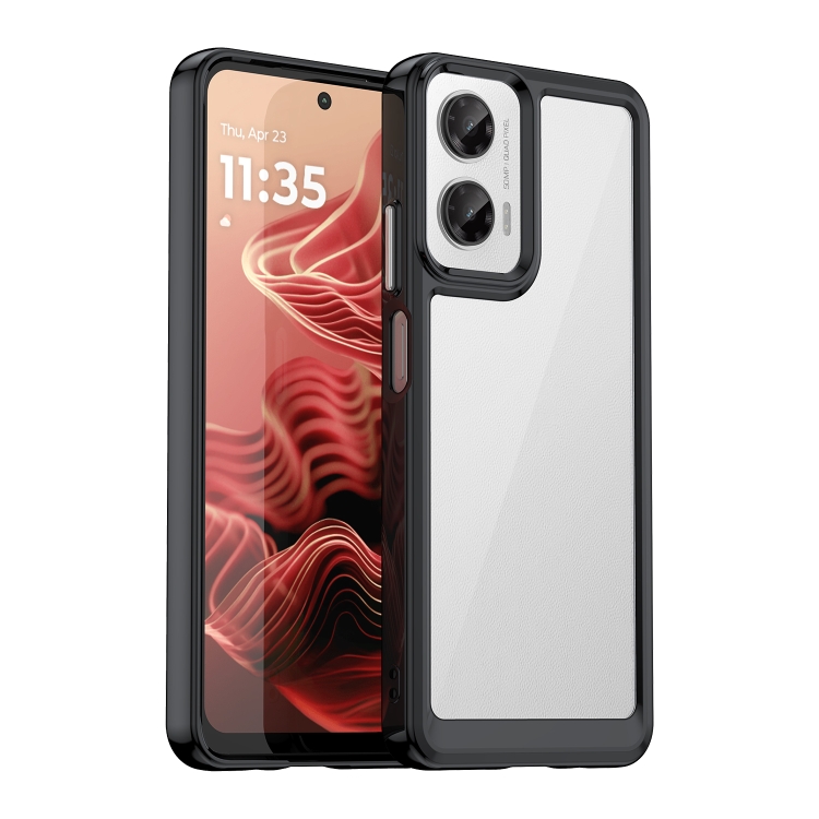 CRYSTAL Védőburkolat Motorola Moto G35 5G-hoz fekete akciós termékkép 1