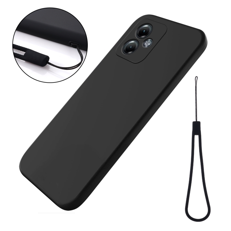 RUBBER Motorola Moto G14 védőburkolat fekete termék 2. képe