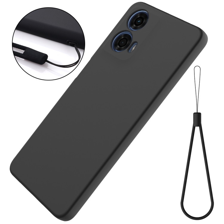 RUBBER Motorola Moto G04 / G24 / G24 Power black védőburkolat termék 2. képe