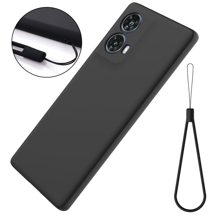 RUBBER Védőburkolat Motorola Moto-hoz G85 5G fekete termék 2. képe
