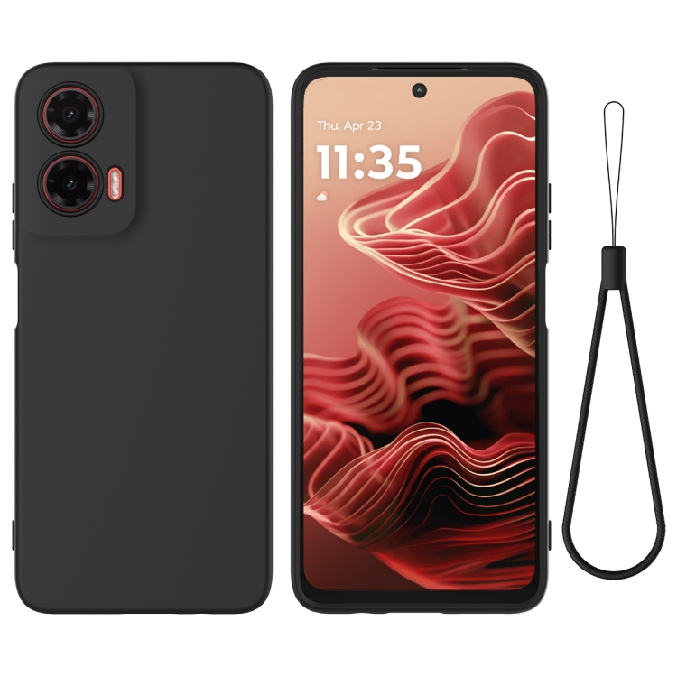 RUBBER Védőburkolat Motorola Moto-hoz G35 5G fekete akciós termékkép 1