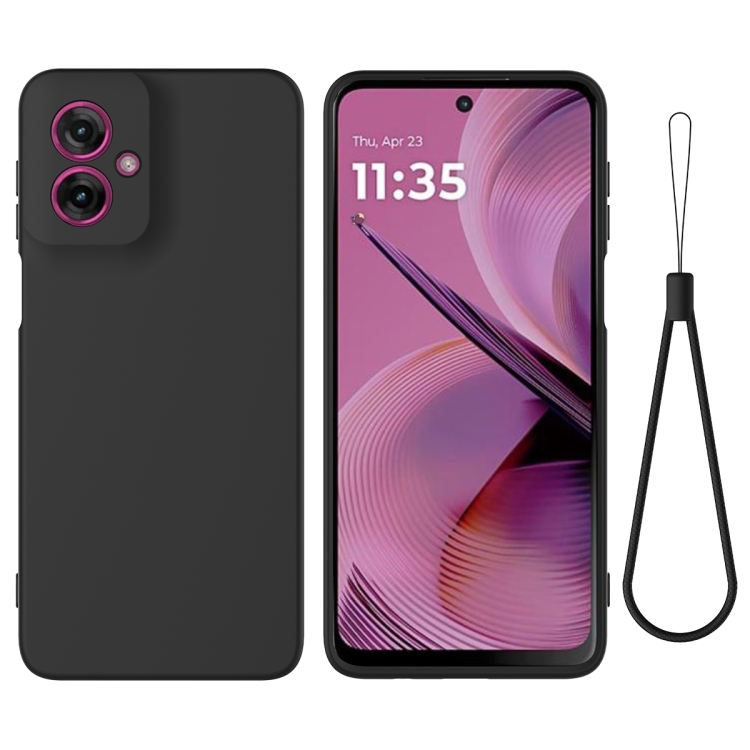 RUBBER Védőburkolat Motorola Moto-hoz G55 5G fekete akciós termékkép 1