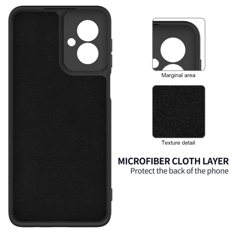 RUBBER Védőburkolat Motorola Moto-hoz G55 5G fekete termék 2. képe