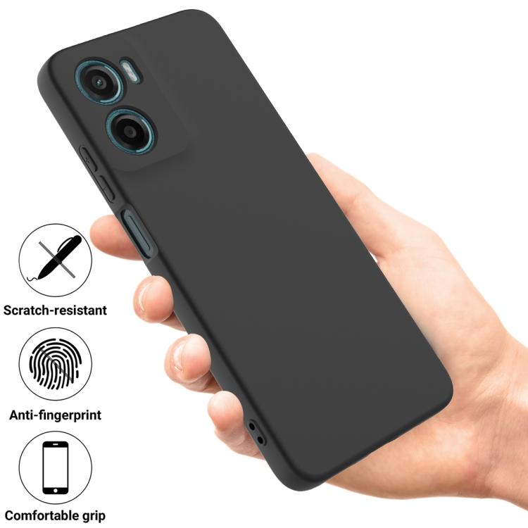 RUBBER Védőburkolat Motorola Moto G05 / Moto E15 fekete termék 2. képe