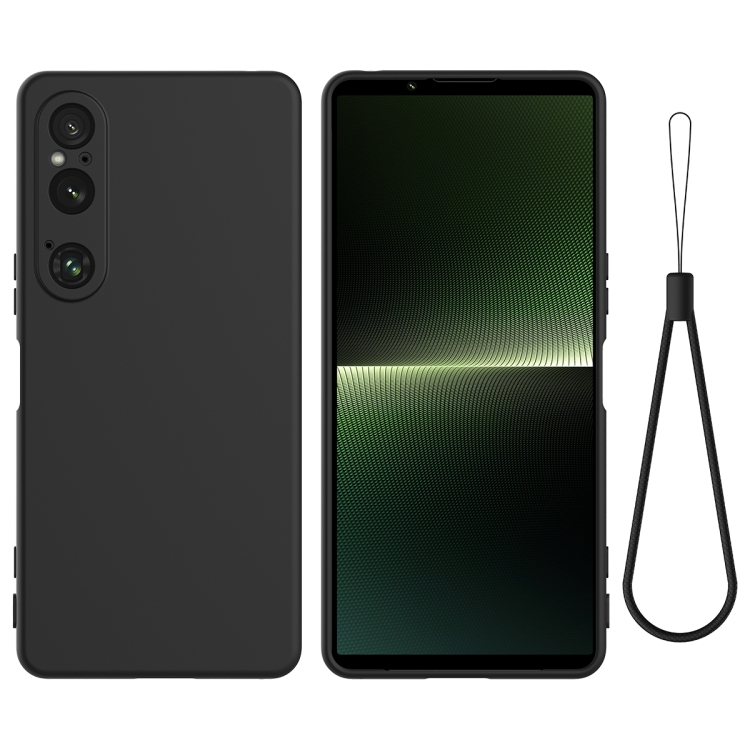 RUBBER Védőtok Sony Xperia 1 VI fekete akciós termékkép 1