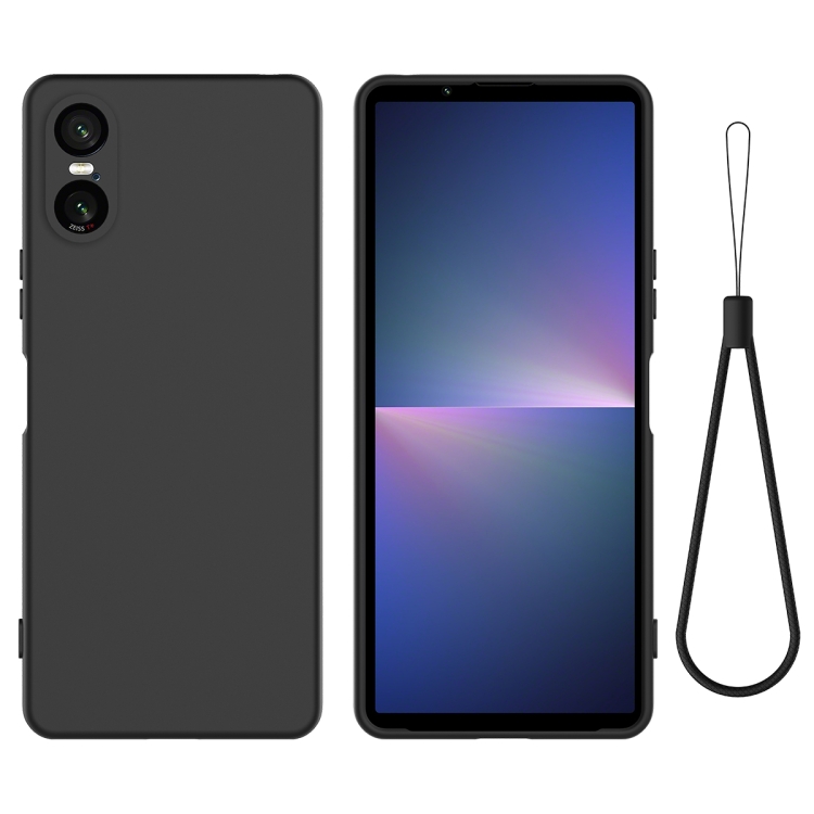 RUBBER Védőburkolat Sony Xperia 10 VI fekete akciós termékkép 1