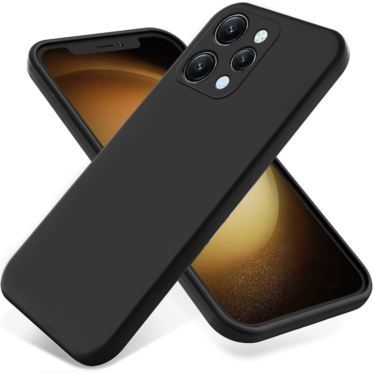 RUBBER Xiaomi Redmi 12 fekete védőburkolat akciós termékkép 1