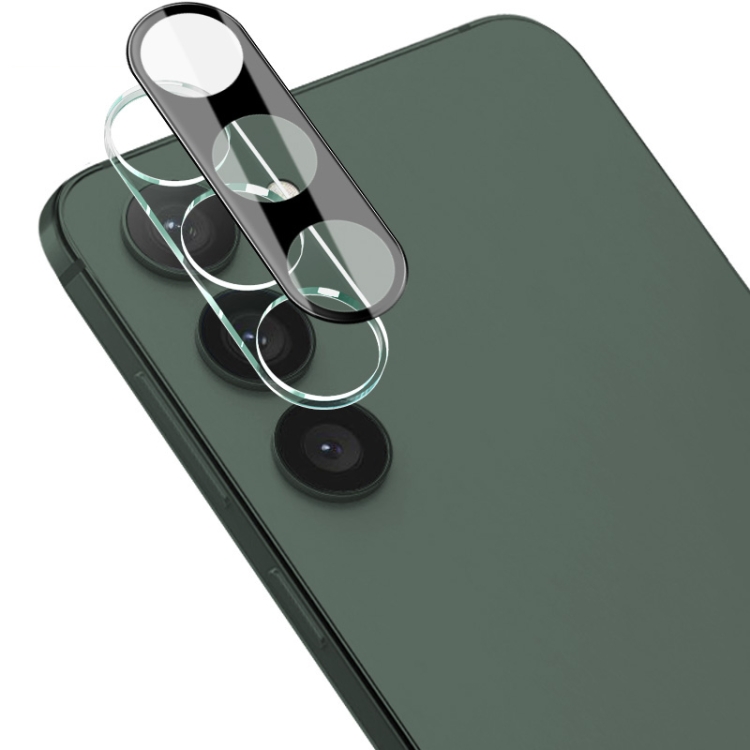 IMAK FULL COVER Üveg Samsung Galaxy S24 Plus 5G fényképezőgéphez fekete akciós termékkép 1