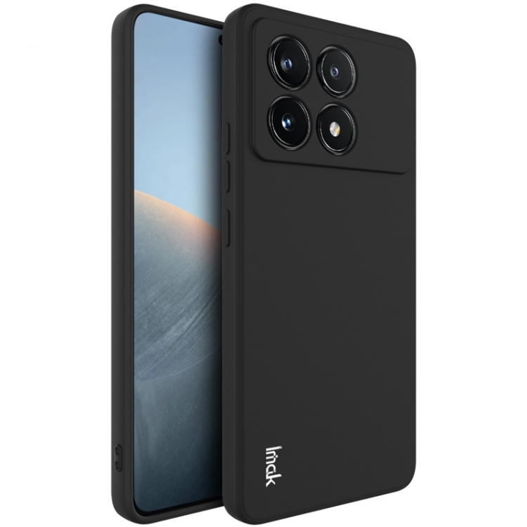 IMAK RUBBER Szilikon borítás Xiaomi Poco X6 Pro 5G fekete akciós termékkép 1