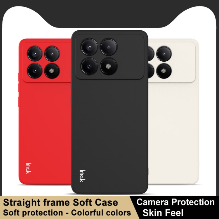 IMAK RUBBER Szilikon borítás Xiaomi Poco X6 Pro 5G fekete termék 2. képe