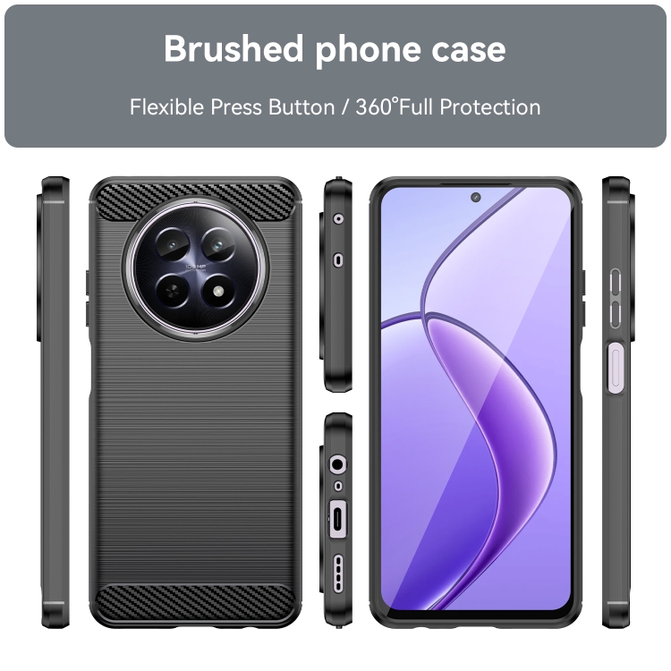 FLEXI TPU Védőburkolat Realme 12 5G fekete termék 2. képe
