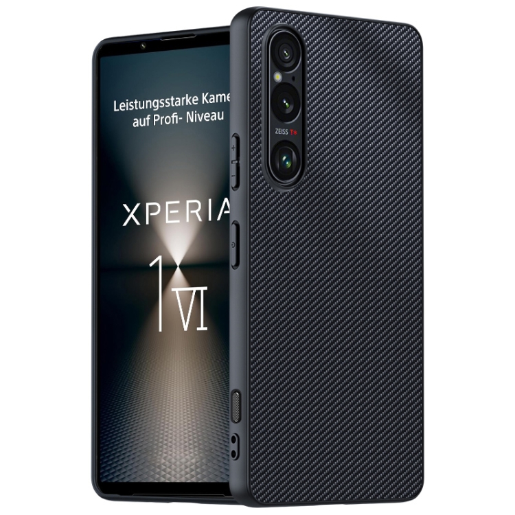 CARBON Védőtok Sony Xperia 1 VI fekete akciós termékkép 1