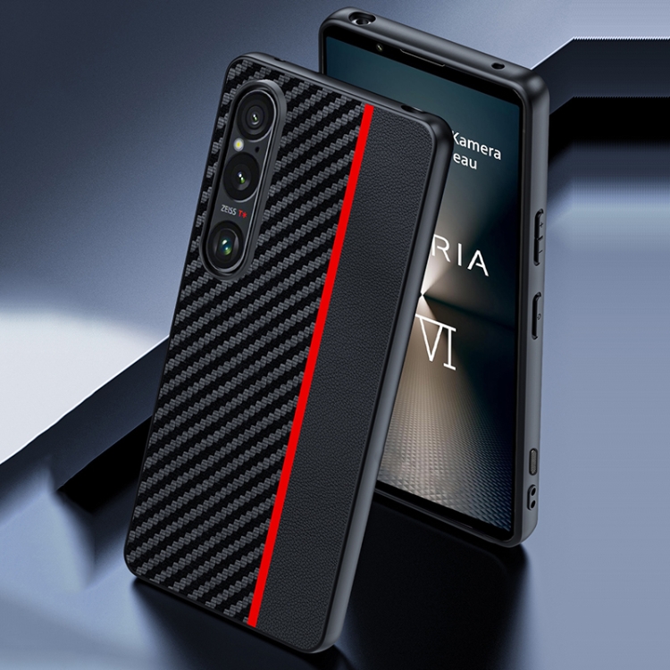 CARBON Védőtok Sony Xperia 1 VI fekete termék 2. képe