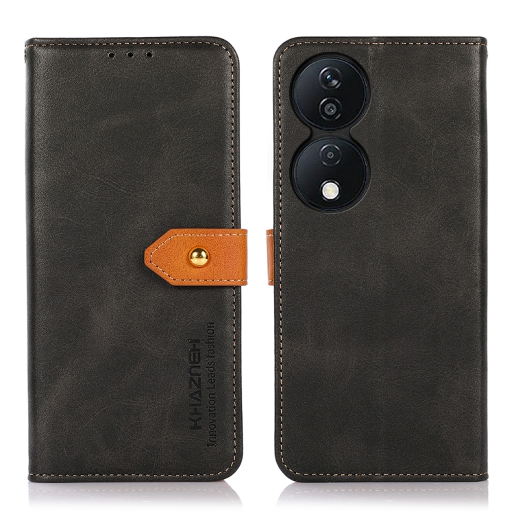 KHAZNEH DUAL-COLOR Pénztárcahuzat Honor X7b-hez fekete akciós termékkép 1